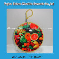 Useful ceramic pot holder with fruit decal